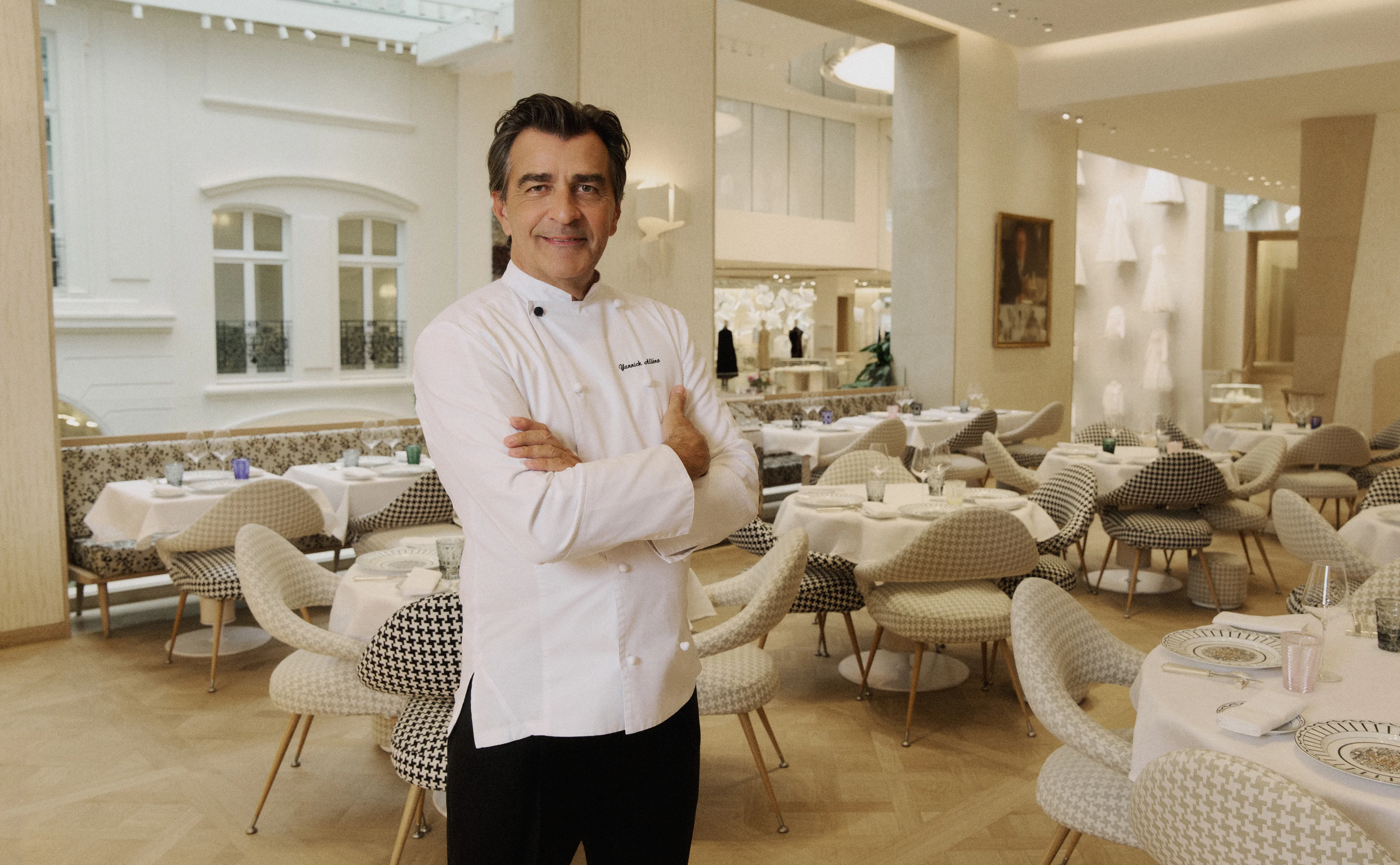 Yannick Alléno im Restaurant Monsieur Dior von Dior nach dem Michelin Stern Erfolg in Paris