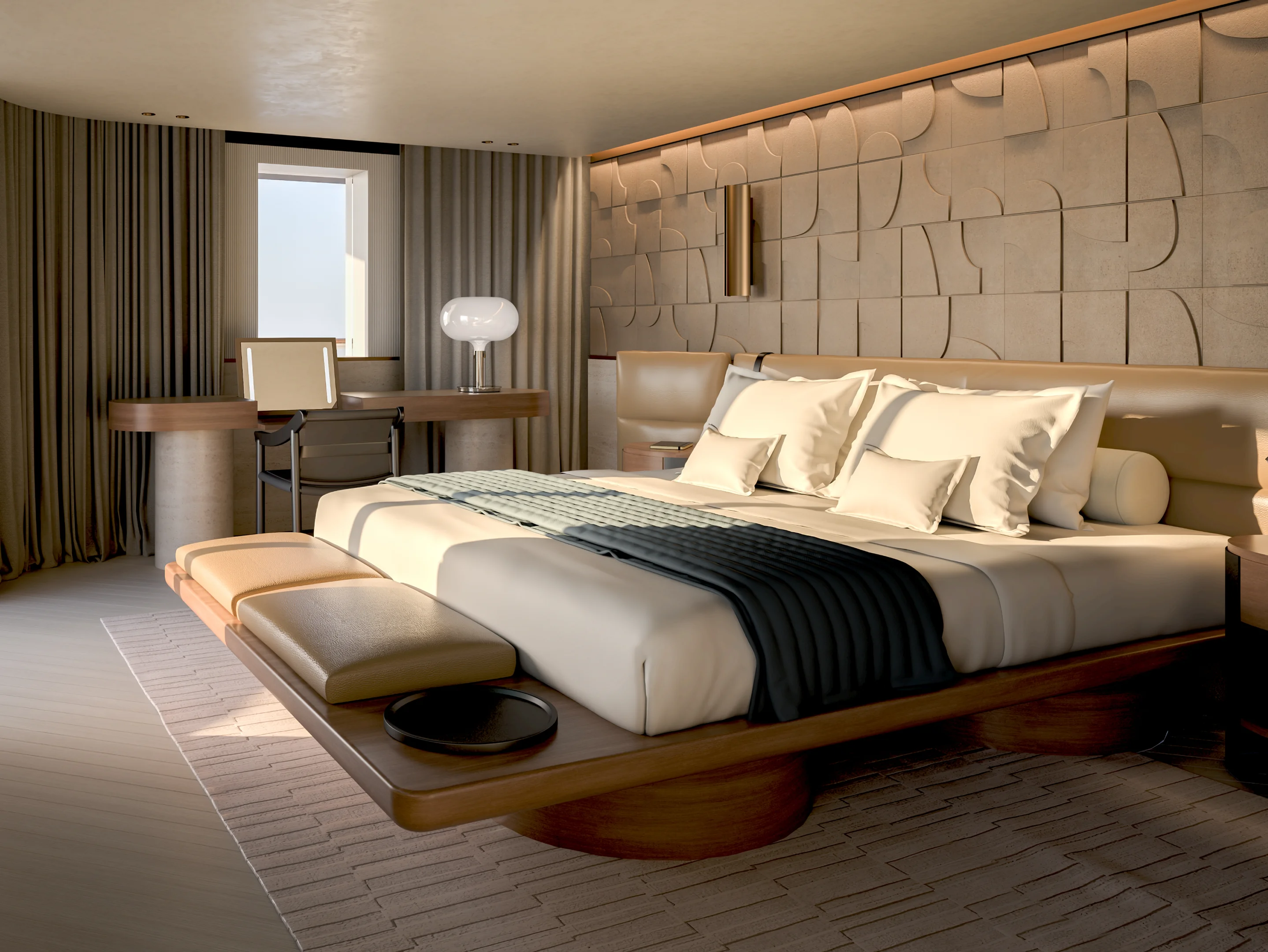 Explora III Owner’s Residence Schlafzimmer Suite Luxus Kreuzfahrtschiff